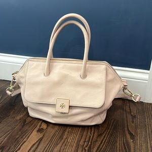 Tory Burch Blush Pink/Cream with Gold Details Purse